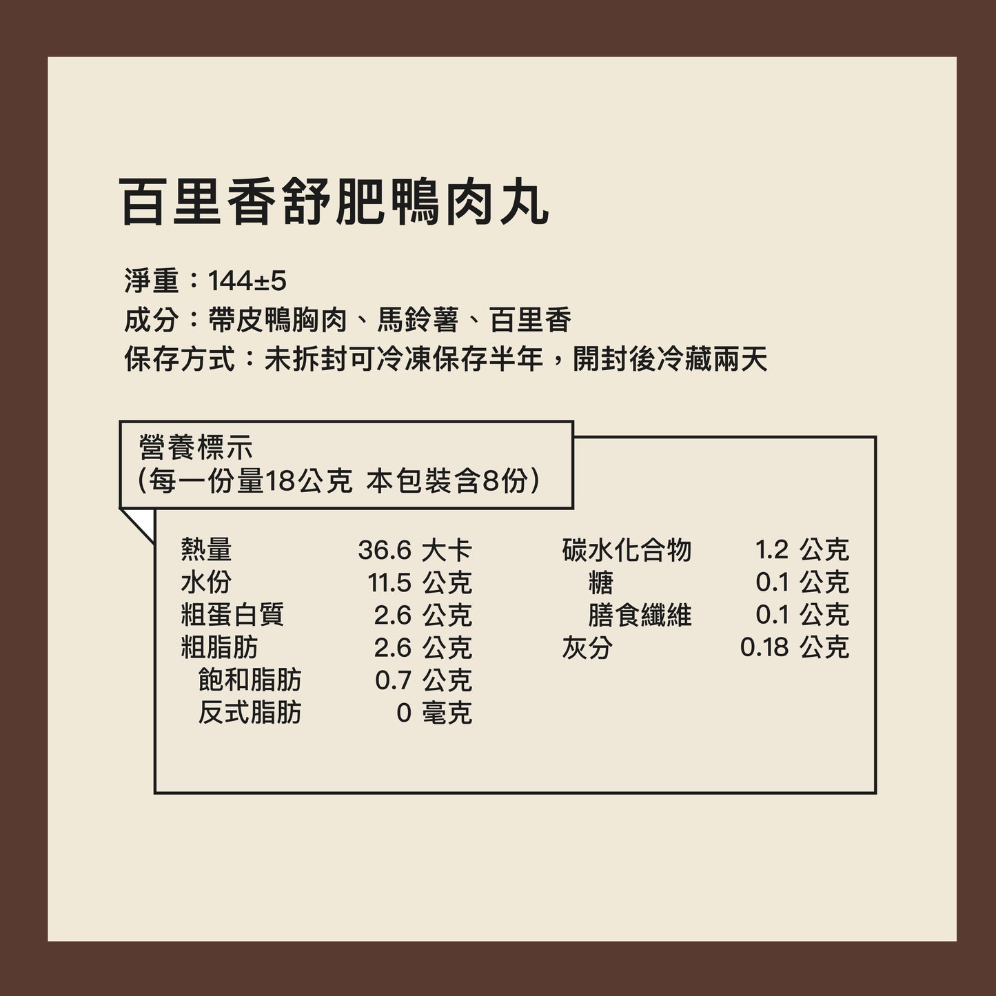【新品上市】百里香舒肥鴨肉丸｜挑食救星・入門鮮食首選